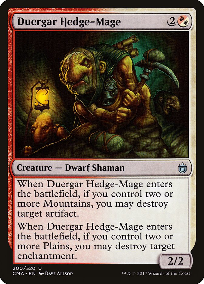 Duergar Hedge-Mage [Commander Anthology] | Good Games Adelaide SA