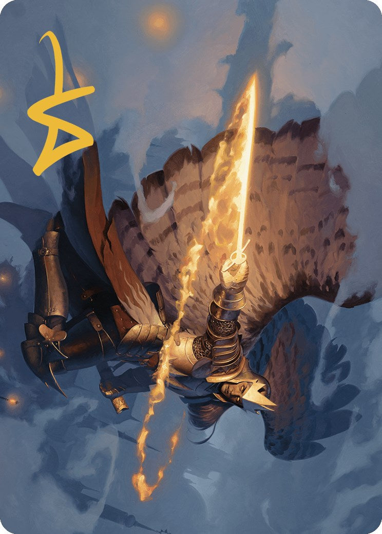 Aurelia's Vindicator Art Card (Gold-Stamped Signature) [Murders at Karlov Manor Art Series] | Good Games Adelaide SA