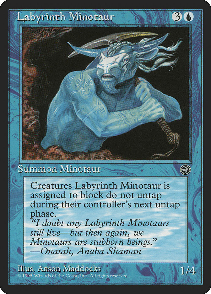 Labyrinth Minotaur (Onatah Flavor Text) [Homelands] | Good Games Adelaide SA