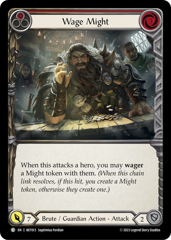 Wage Might (Red) [BET013] (Heavy Hitters Betsy Blitz Deck) | Good Games Adelaide SA