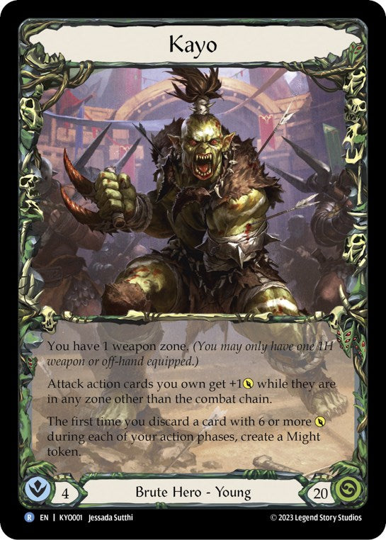 Kayo, Armed and Dangerous [KYO001] (Heavy Hitters Kayo Blitz Deck)  Rainbow Foil | Good Games Adelaide SA