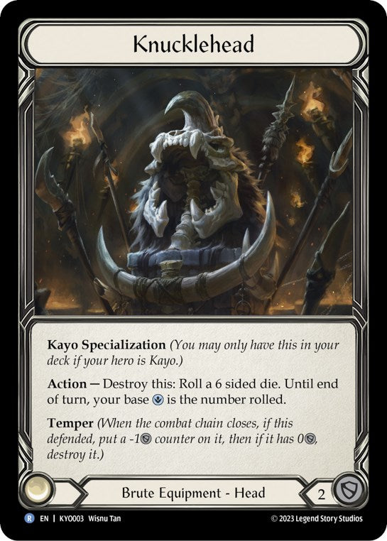 Knucklehead [KYO003] (Heavy Hitters Kayo Blitz Deck) | Good Games Adelaide SA