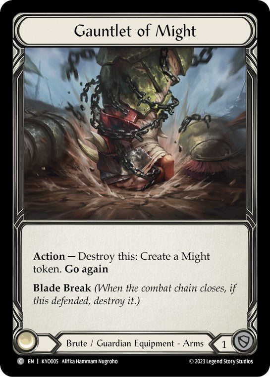 Gauntlet of Might [KYO005] (Heavy Hitters Kayo Blitz Deck) | Good Games Adelaide SA