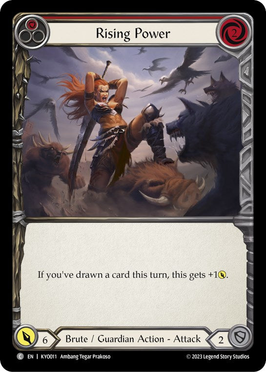 Rising Power (Red) [KYO011] (Heavy Hitters Kayo Blitz Deck) | Good Games Adelaide SA