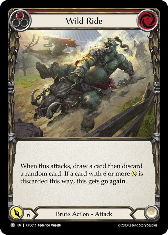 Wild Ride (Red) [KYO012] (Heavy Hitters Kayo Blitz Deck) | Good Games Adelaide SA