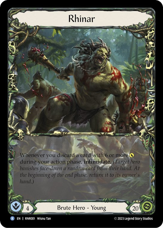 Rhinar [RNR001] (Rhinar Hero Deck)  Rainbow Foil | Good Games Adelaide SA