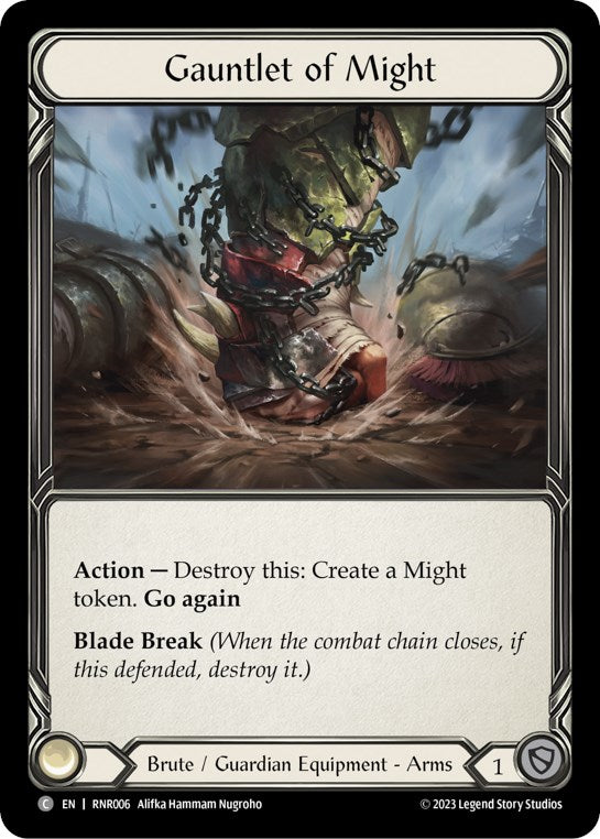 Gauntlet of Might [RNR006] (Rhinar Hero Deck) | Good Games Adelaide SA