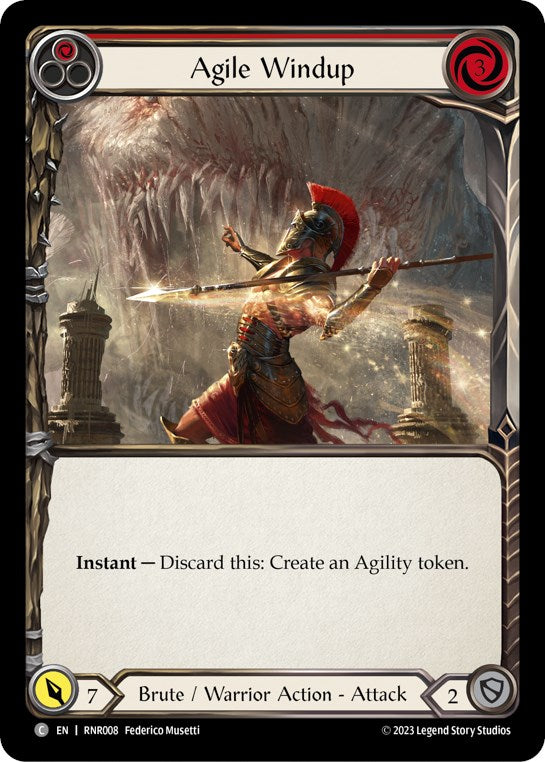 Agile Windup (Red) [RNR008] (Rhinar Hero Deck) | Good Games Adelaide SA