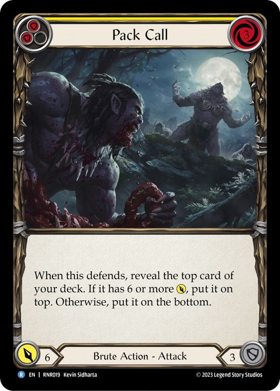 Pack Call (Yellow) [RNR019] (Rhinar Hero Deck) | Good Games Adelaide SA