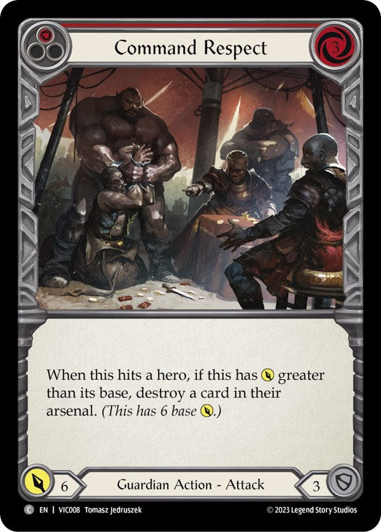 Command Respect (Red) [VIC008] (Heavy Hitters Victor Blitz Deck) | Good Games Adelaide SA