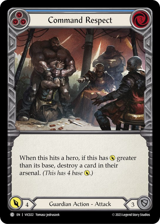 Command Respect (Blue) [VIC022] (Heavy Hitters Victor Blitz Deck) | Good Games Adelaide SA