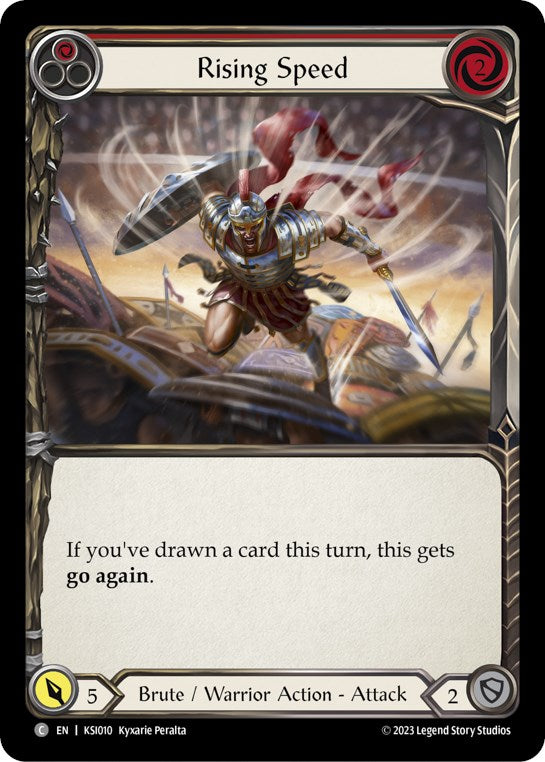 Rising Speed (Red) [KSI010] (Heavy Hitters Kassai Blitz Deck) | Good Games Adelaide SA