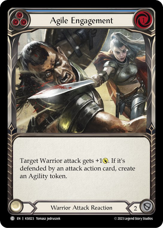 Agile Engagement (Blue) [KSI023] (Heavy Hitters Kassai Blitz Deck) | Good Games Adelaide SA