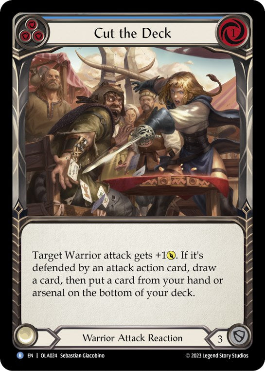 Cut the Deck (Blue) [OLA024] (Heavy Hitters Olympia Blitz Deck) | Good Games Adelaide SA