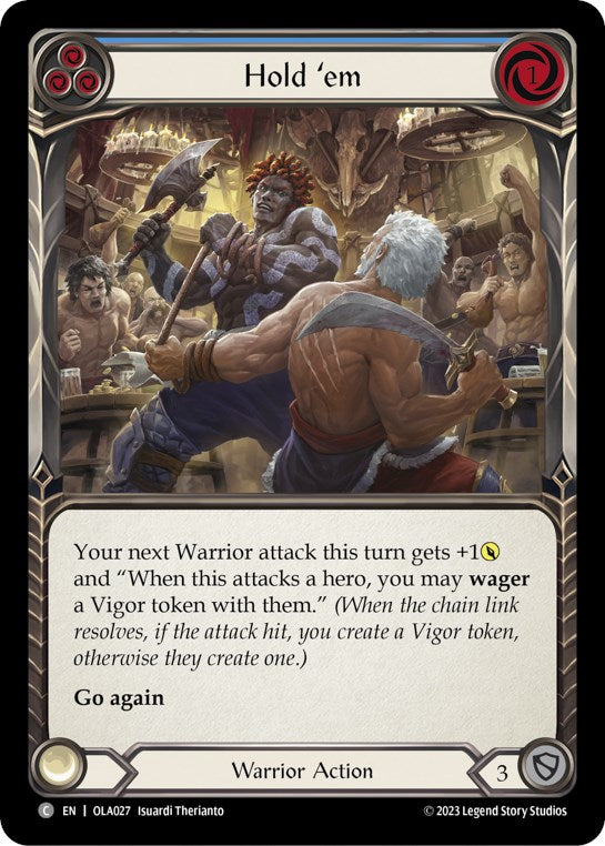 Hold 'em (Blue) [OLA027] (Heavy Hitters Olympia Blitz Deck) | Good Games Adelaide SA