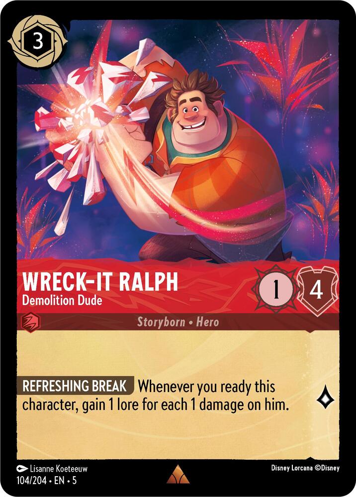 Wreck It Ralph Demolition Dude 104/204 (Shimmering Skies)  - Cold Foil | Good Games Adelaide SA