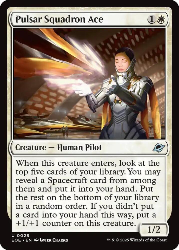 Pulsar Squadron Ace 28 (Edge of Eternities)  - Foil | Good Games Adelaide SA