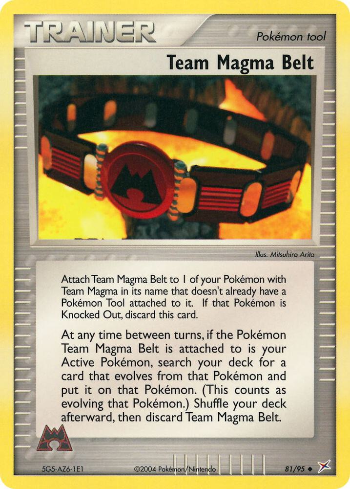 Team Magma Belt 81/95 (Team Magma vs Team Aqua)  - Reverse Holofoil | Good Games Adelaide SA