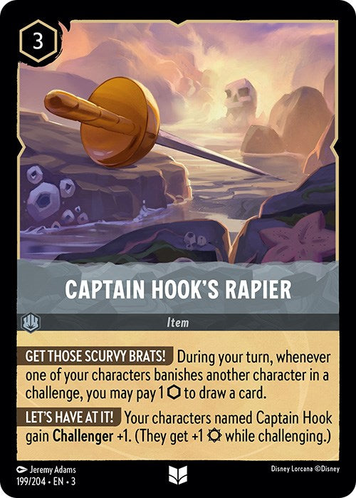 Captain Hook's Rapier (199/204) [Into the Inklands] | Good Games Adelaide SA