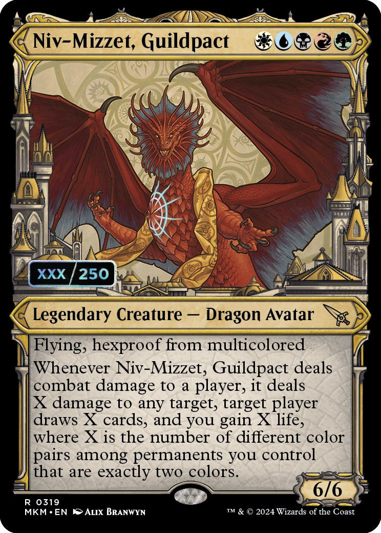 Niv-Mizzet, Guildpact (Serialized) [Murders at Karlov Manor] | Good Games Adelaide SA