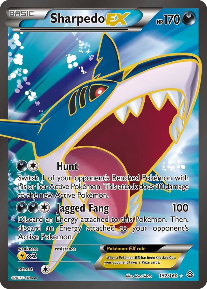 Sharpedo EX Full Art 152/160 (XY - Primal Clash)  - Holofoil | Good Games Adelaide SA