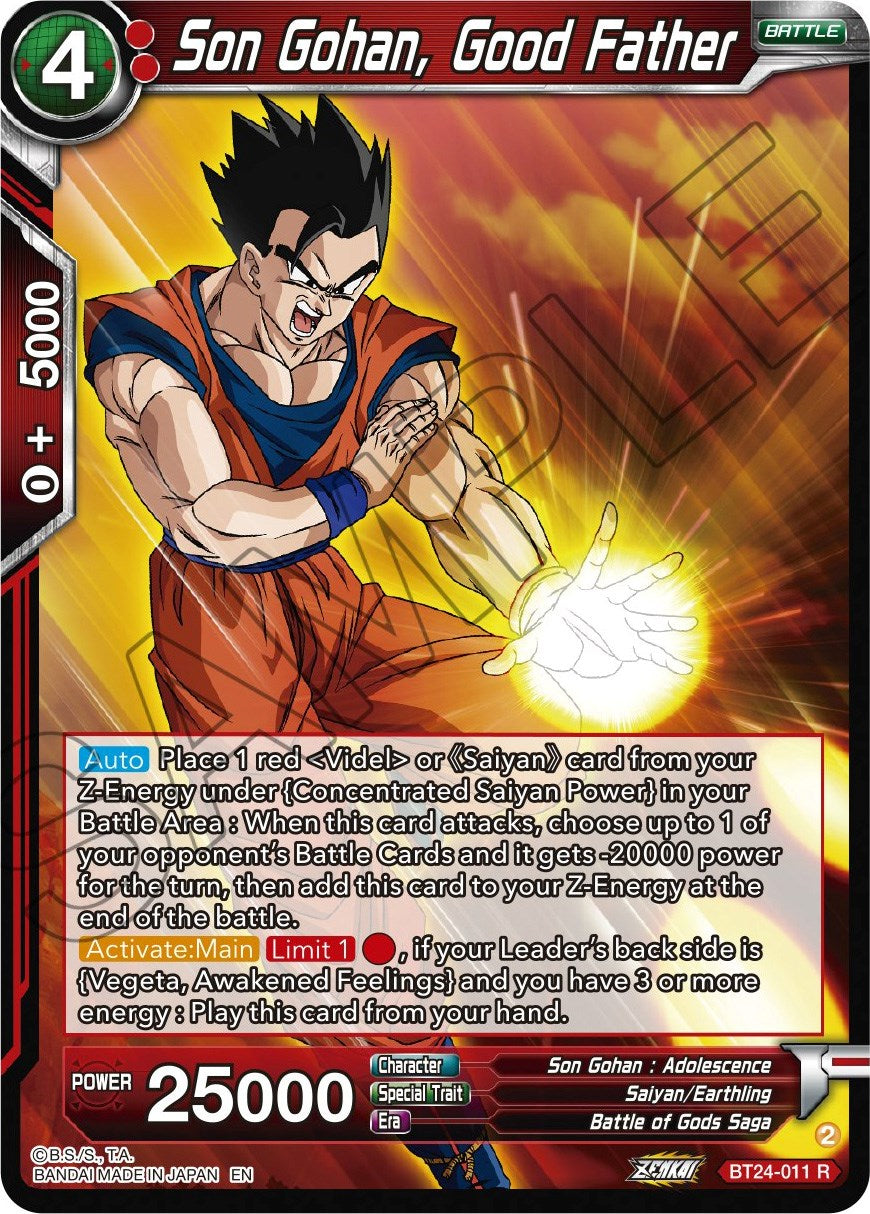 Son Gohan, Good Father (BT24-011) [Beyond Generations] | Good Games Adelaide SA