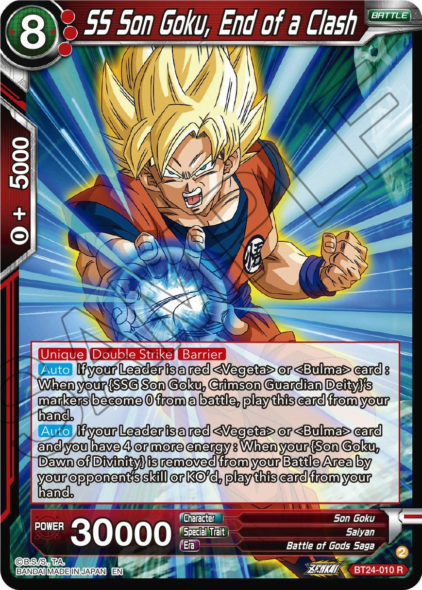SS Son Goku, End of a Clash (BT24-010) [Beyond Generations] | Good Games Adelaide SA