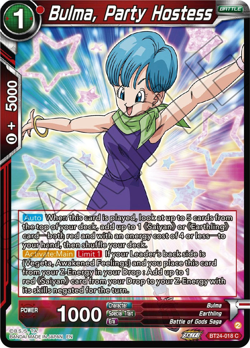 Bulma, Party Hostess (BT24-018) [Beyond Generations] | Good Games Adelaide SA