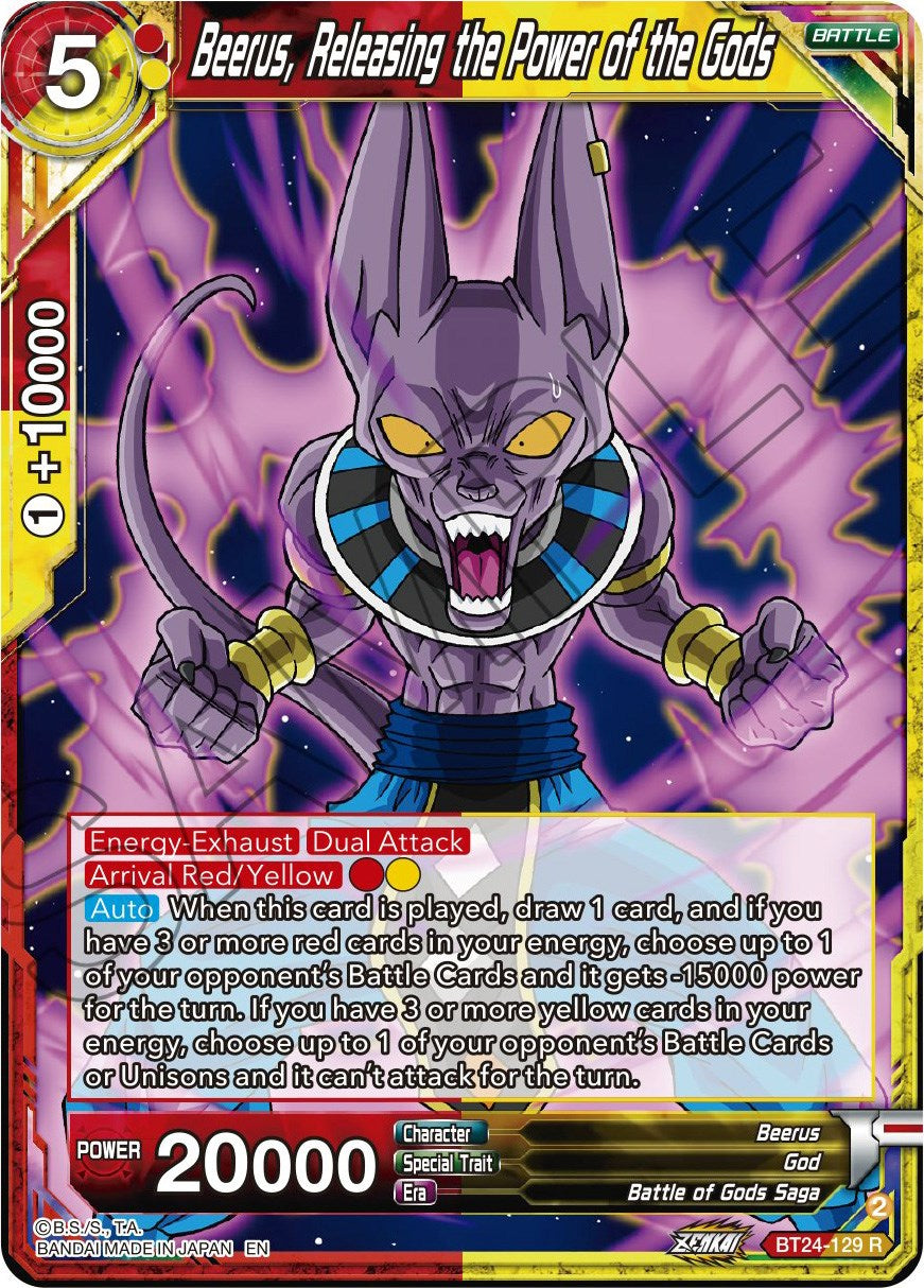 Beerus, Releasing the Power of the Gods (BT24-129) [Beyond Generations] | Good Games Adelaide SA