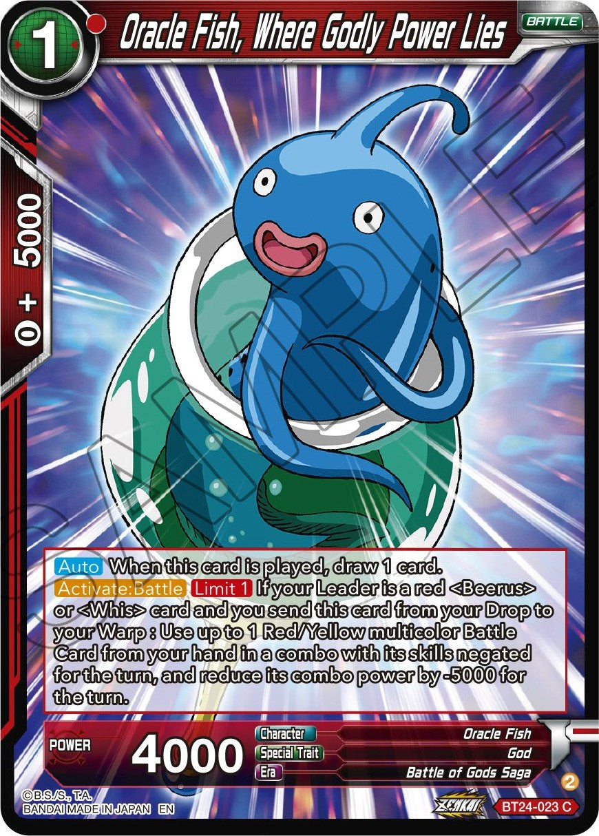 Oracle Fish, Where Godly Power Lies (BT24-023) [Beyond Generations] | Good Games Adelaide SA