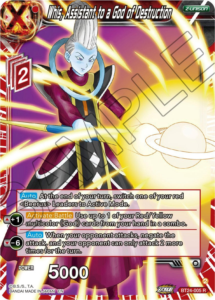 Whis, Assistant to a God of Destruction (BT24-005) [Beyond Generations] | Good Games Adelaide SA