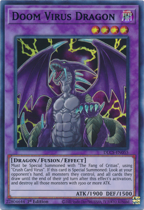 Doom Virus Dragon (Purple) [DLCS-EN055] Ultra Rare | Good Games Adelaide SA