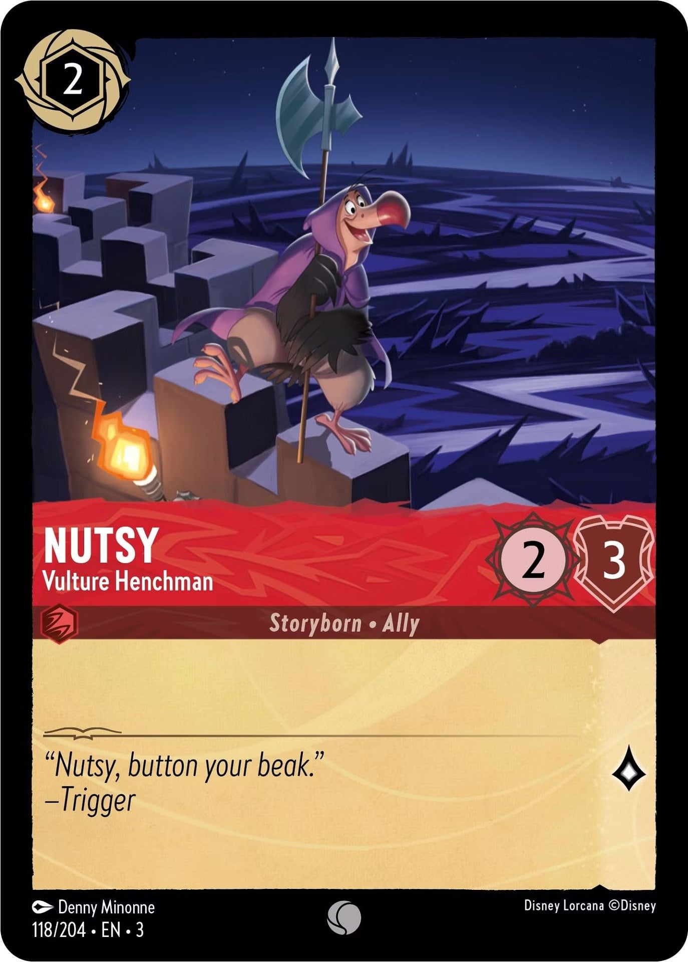 Nutsy - Vulture Henchman (118/204) [Into the Inklands] | Good Games Adelaide SA