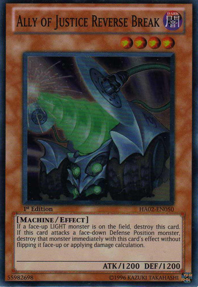 Ally of Justice Reverse Break [HA02-EN050] Super Rare | Good Games Adelaide SA