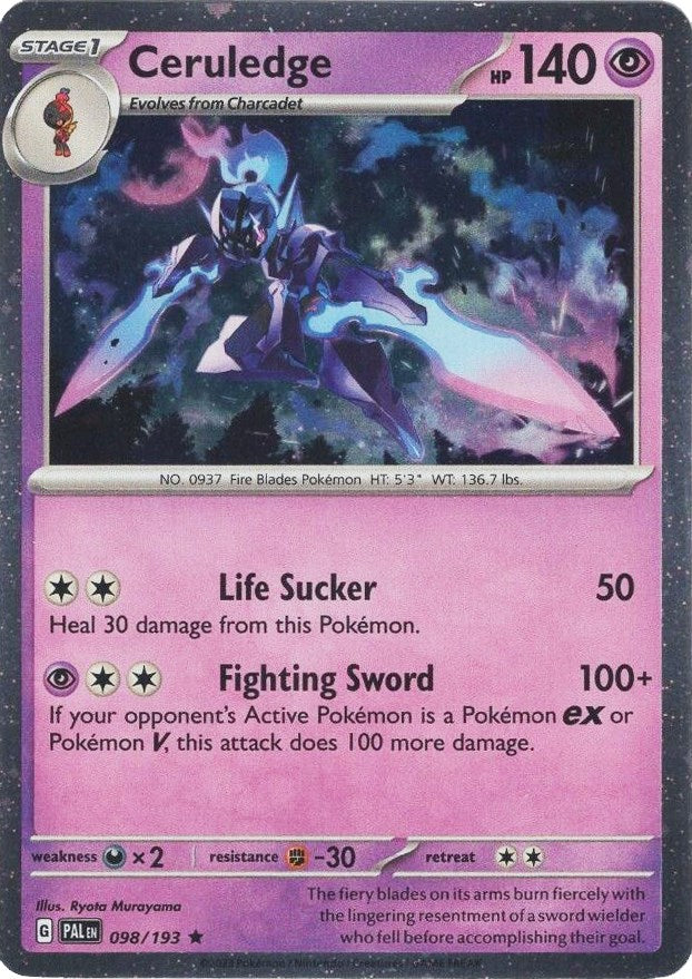 Ceruledge (098/193) (Cosmos Holo) [Scarlet & Violet: Paldea Evolved] | Good Games Adelaide SA