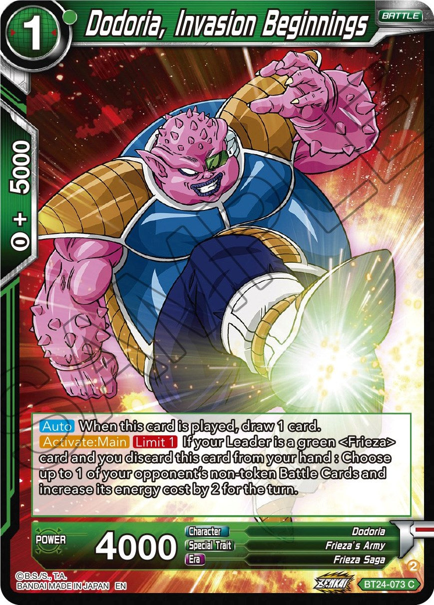 Dodoria, Invasion Beginnings (BT24-073) [Beyond Generations] | Good Games Adelaide SA