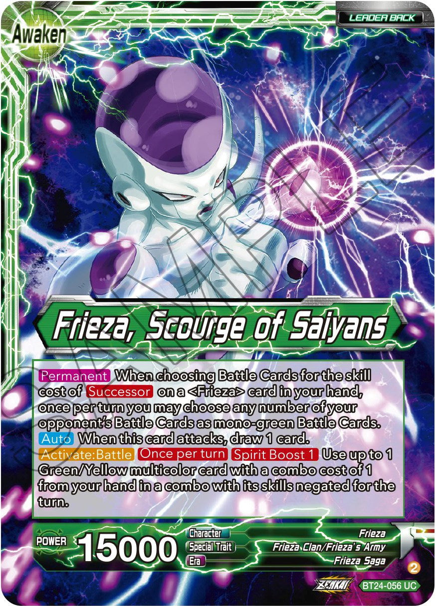Frieza // Frieza, Scourge of Saiyans (BT24-056) [Beyond Generations] | Good Games Adelaide SA