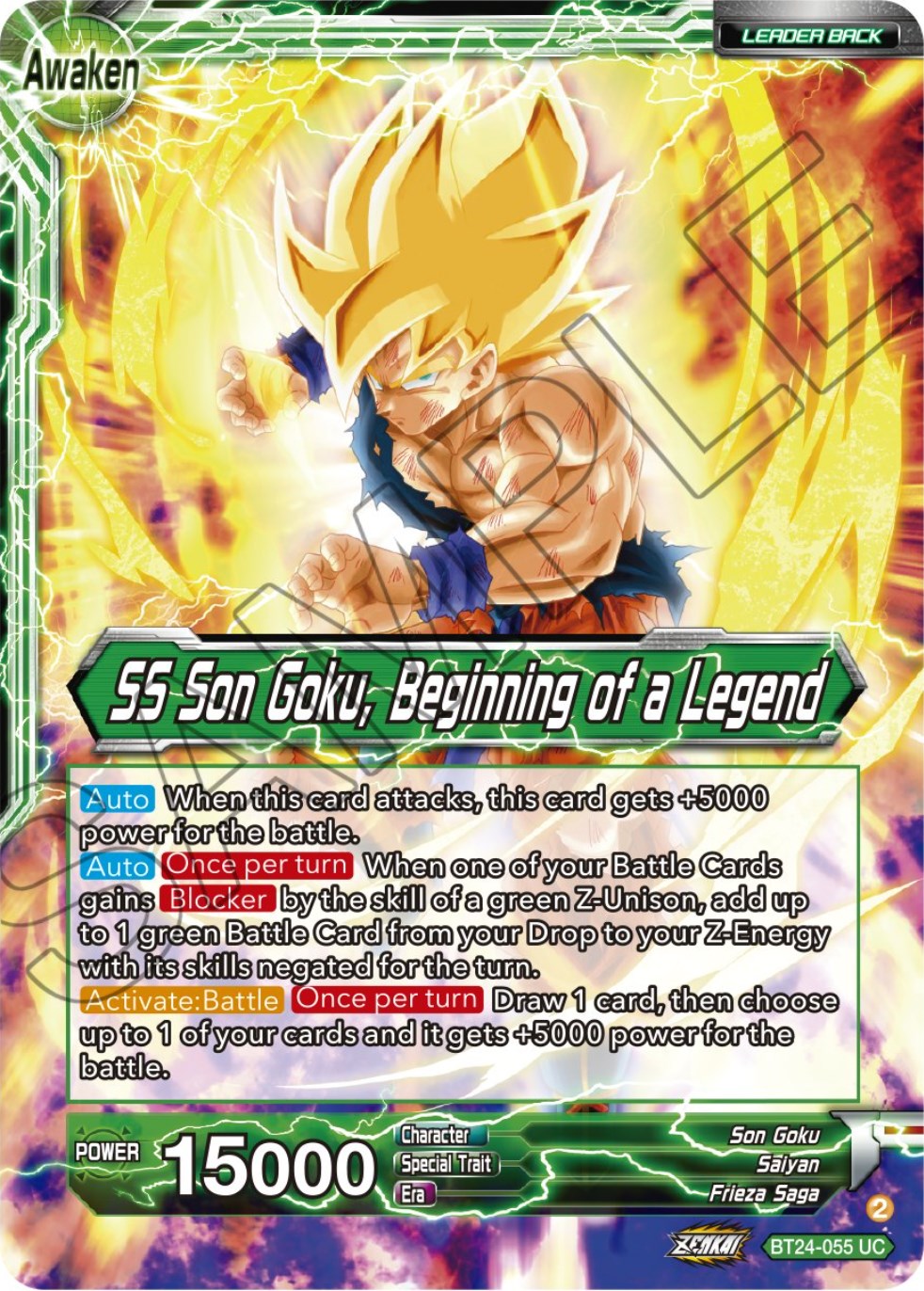 Son Goku // SS Son Goku, Beginning of a Legend (BT24-055) [Beyond Generations] | Good Games Adelaide SA