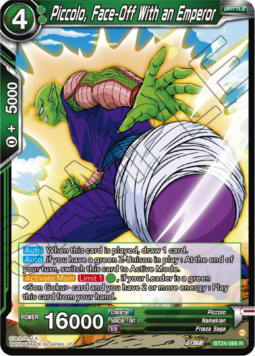 Piccolo, Face-Off With an Emperor (BT24-066) [Beyond Generations] | Good Games Adelaide SA