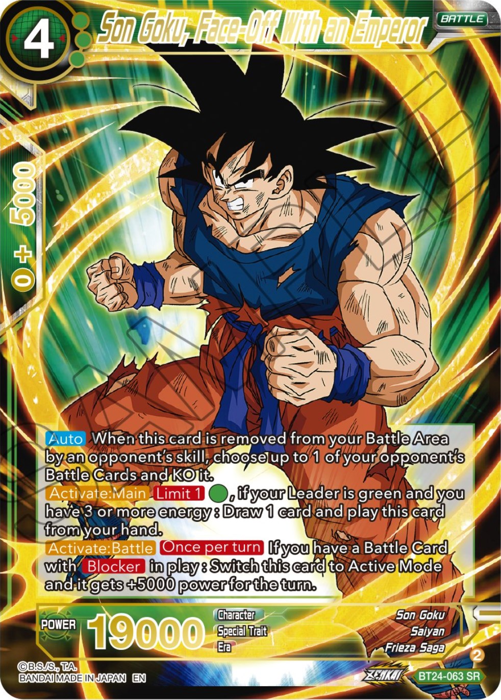 Son Goku, Face-Off With an Emperor (BT24-063) [Beyond Generations] | Good Games Adelaide SA