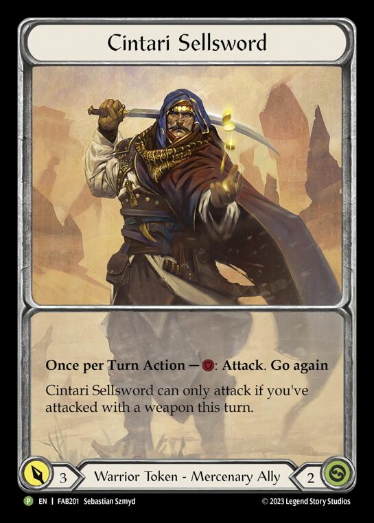 Cintari Sellsword [FAB201] (Promo)  Rainbow Foil | Good Games Adelaide SA