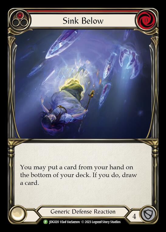 Sink Below (Red) [JDG020] (Promo)  Cold Foil | Good Games Adelaide SA