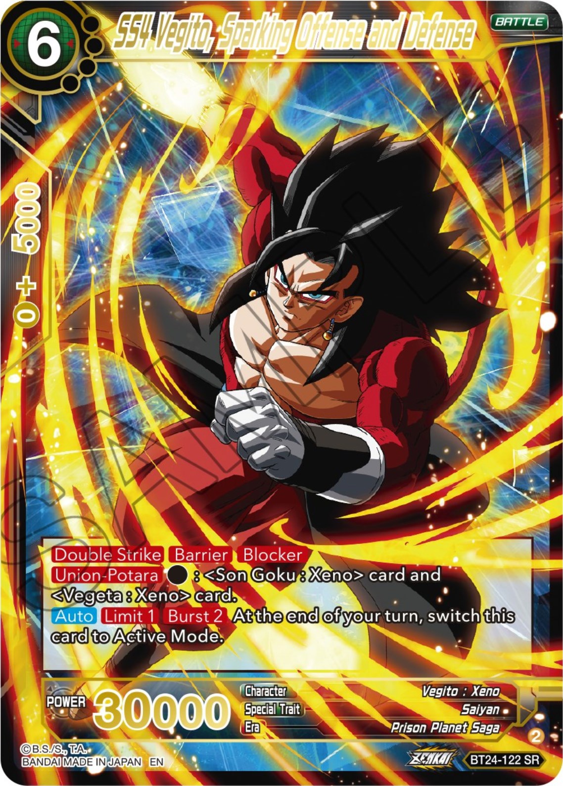 SS4 Vegito, Sparking Offense and Defense (BT24-122) [Beyond Generations] | Good Games Adelaide SA