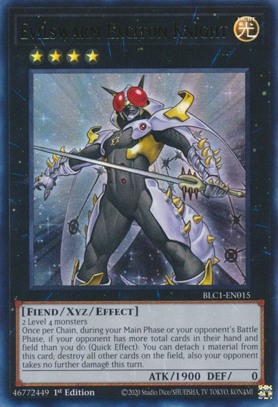 Evilswarm Exciton Knight [BLC1-EN015] Ultra Rare | Good Games Adelaide SA