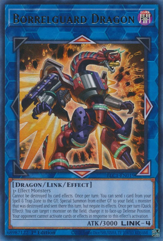 Borrelguard Dragon [BLC1-EN019] Ultra Rare | Good Games Adelaide SA