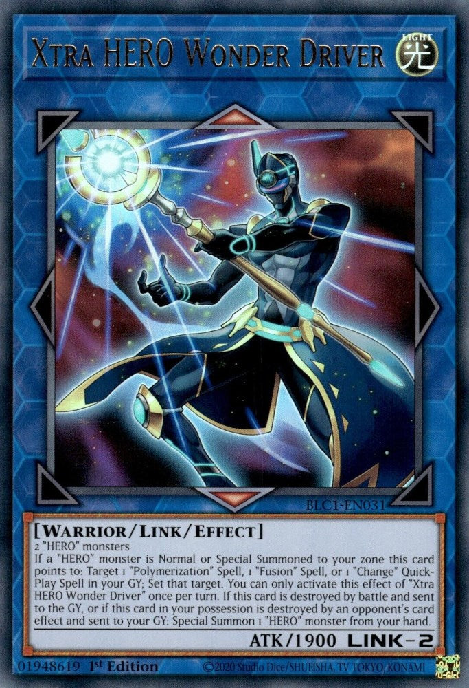 Xtra HERO Wonder Driver [BLC1-EN031] Ultra Rare | Good Games Adelaide SA