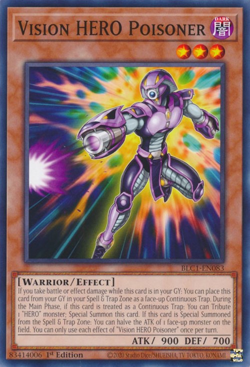 Vision HERO Poisoner [BLC1-EN083] Common | Good Games Adelaide SA