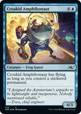 Croakid Amphibonaut Galaxy Foil 329 (Unfinity)  - Foil | Good Games Adelaide SA
