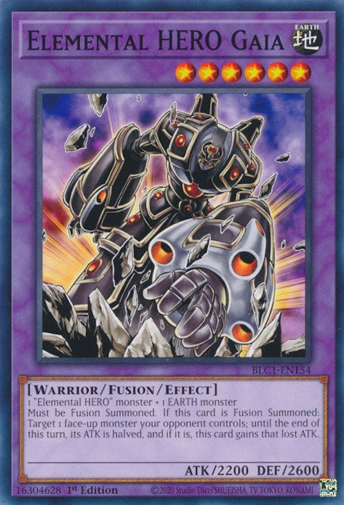 Elemental HERO Gaia [BLC1-EN154] Common | Good Games Adelaide SA