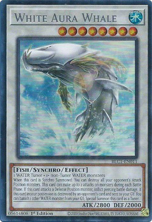 White Aura Whale (Silver) [BLC1-EN011] Ultra Rare | Good Games Adelaide SA